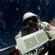 Illustration for article titled Buzz Aldrins amazing view while riding Gemini XII with the hatch open